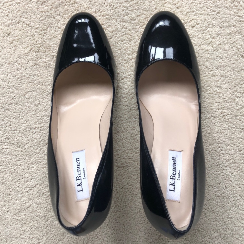 New! L.K. Bennett Shilo Patent Leather Pumps